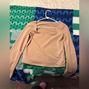 abercrombie and fitch low cut crop top shirt